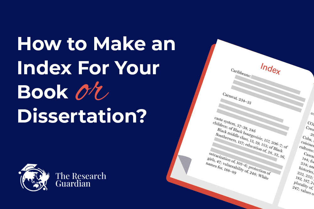 How to Make an Index for Your Book or Dissertation